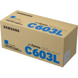 Cartucho de tóner Samsung CLT-C603L Original de alto rendimiento Cian