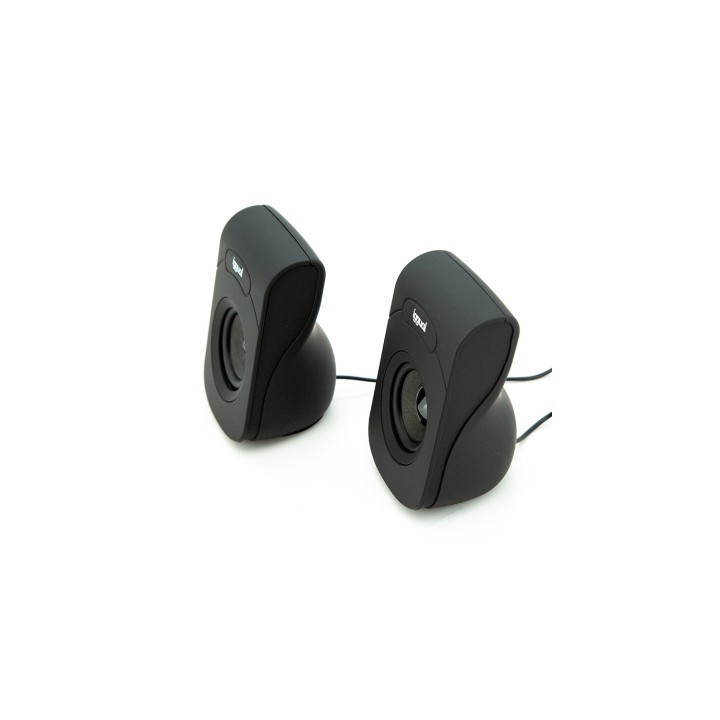 iggual Altavoces 2.0 6 W mini-jack 3.5 mm + USB Negro