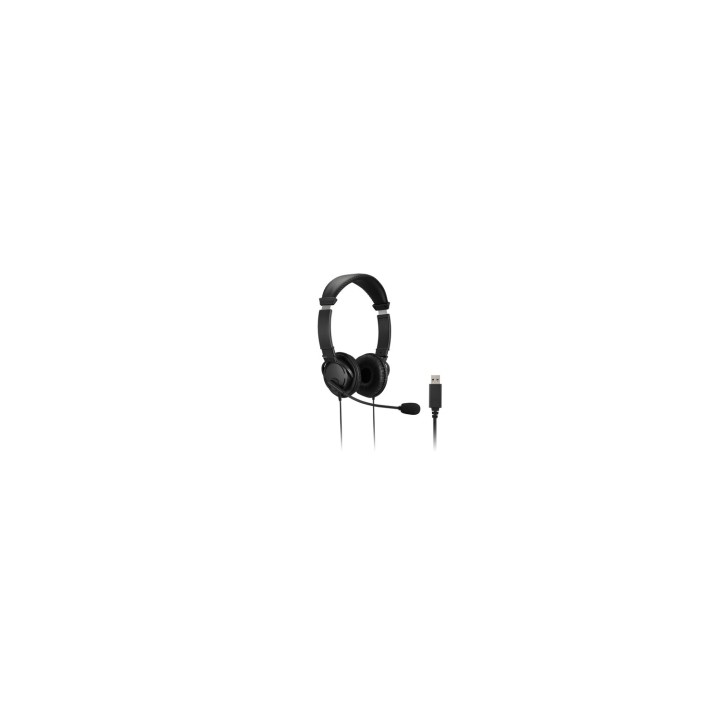Kensington Auriculares Diadema Hi-Fi USB con micrófono y control de volumen Negro