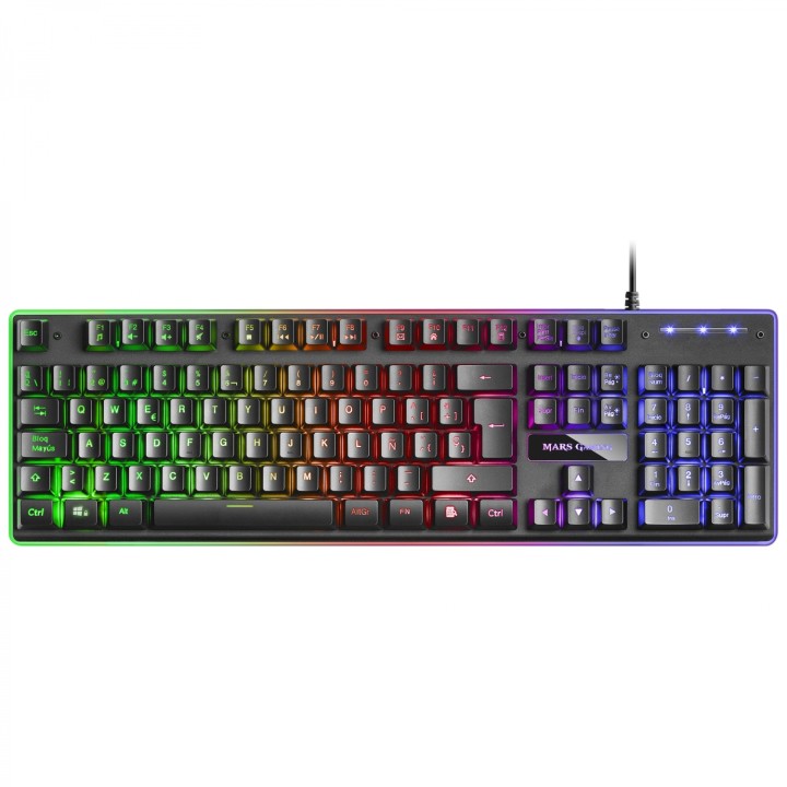 Mars Gaming MCPXBES Combo Teclado+Raton+Alfombrilla negro