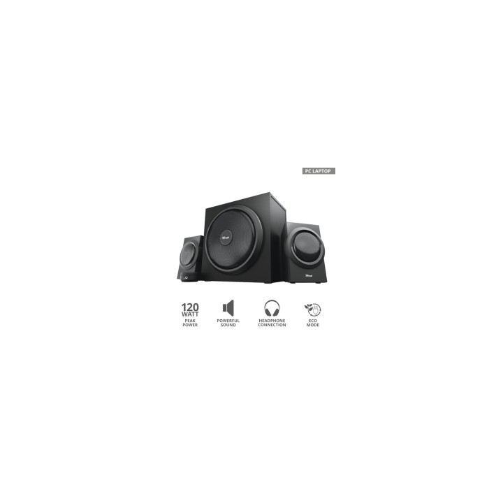 Trust Yuri 60 W Negro 2.1 canales