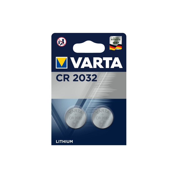 Varta blister 2 pilas boton CR 2032 litio 3v