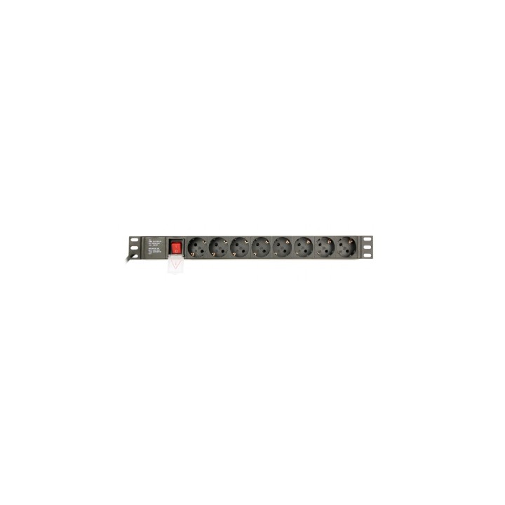 Gembird unidad de distribución de energÍ­a (PDU) 8 salidas AC 1U Negro