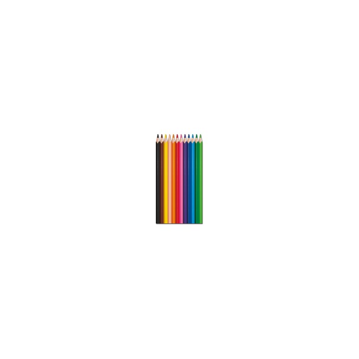Maped Strong colour pencils laápiz de color Negro, Marrón, Verde, Azul claro, Verde claro, Marina, Naranja, Melocotón, Rosa,