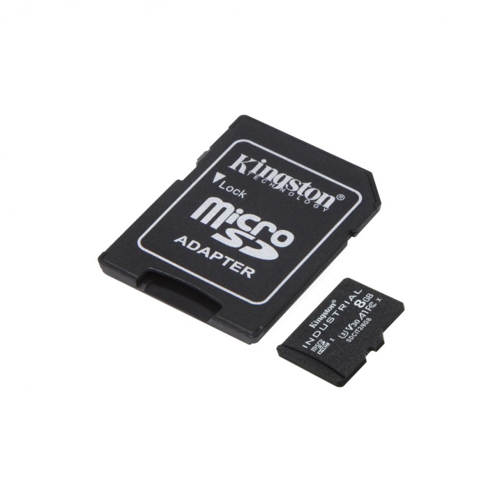 Kingston Technology industrial Memoria microsdhc 8gb UHS-I Clase 10 negro