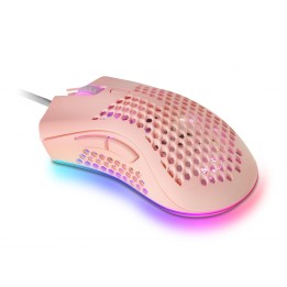 Mars gaming MMEXP raton gaming rgb usb tipo-a optico 32000dpi ultraligero rosa