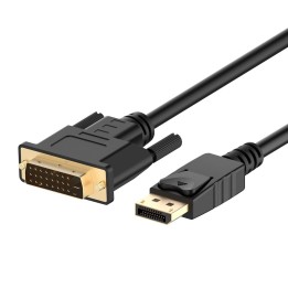 Ewent adaptador de cable de vÍ­deo DisplayPort/DVI-D 3 m Negro