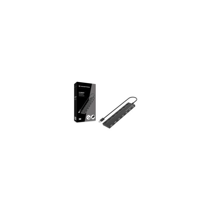 Conceptronic HUB de interfaz USB 2.0 480 Mbit/s Negro
