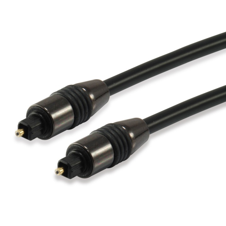 EQUIP cable de audio TOSLINK Macho/Macho, 1,8 m Negro