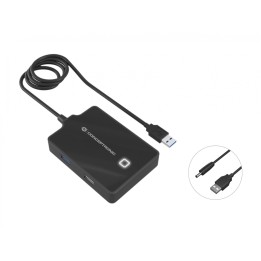 Conceptronic HUB de interfaz USB 3.2 Gen 1 (3.1 Gen 1) Type-A 5000 Mbit/s Negro