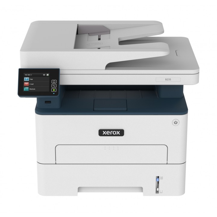 Xerox B235 Impresora multifuncion laser escaner fax PS3 PCL5e/6 ADF 2 bandejas azul blanco