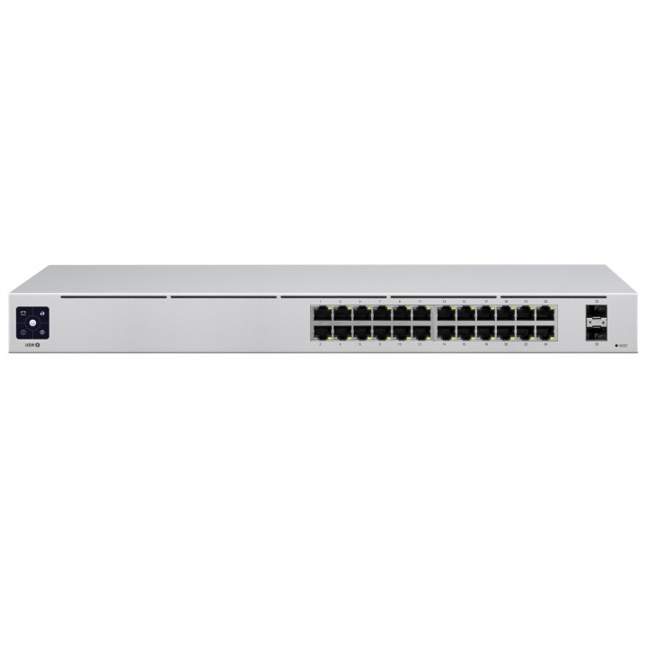 Ubiquiti Networks uniFi USW-24 Switch gestionado L2 gigabit ethernet 10/100/1000 24puertos plata