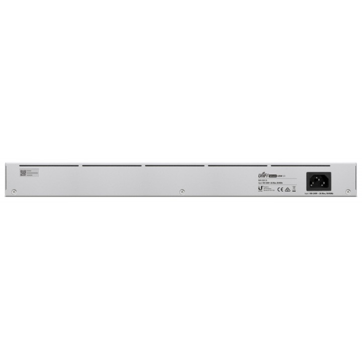 Ubiquiti Networks uniFi USW-24 Switch gestionado L2 gigabit ethernet 10/100/1000 24puertos plata