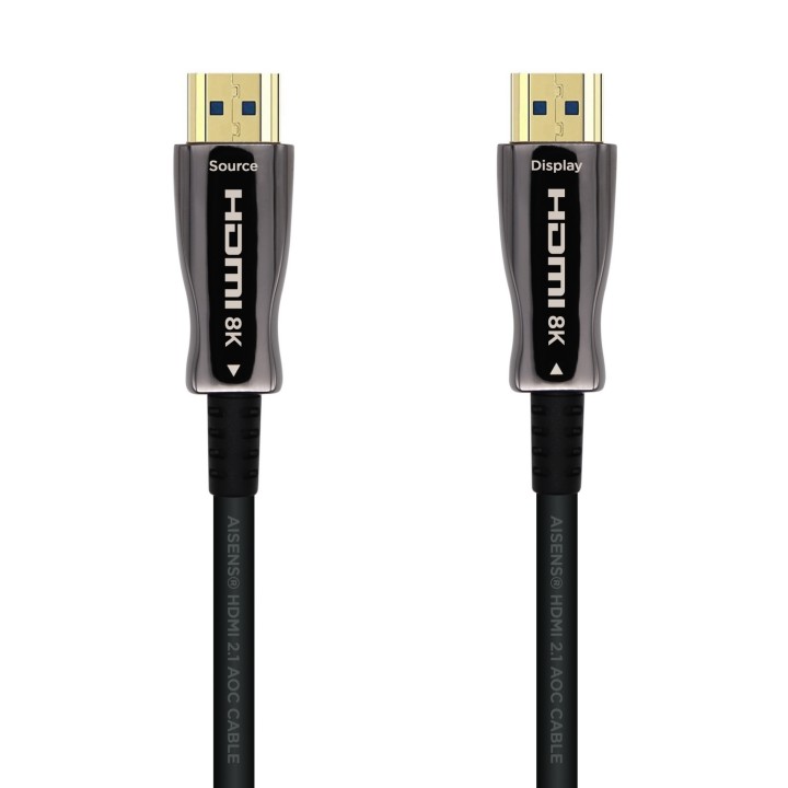 Aisens Cable Hdmi tipo-a estandar macho a macho V2.1 AOC ultra alta velocidad 70m negro