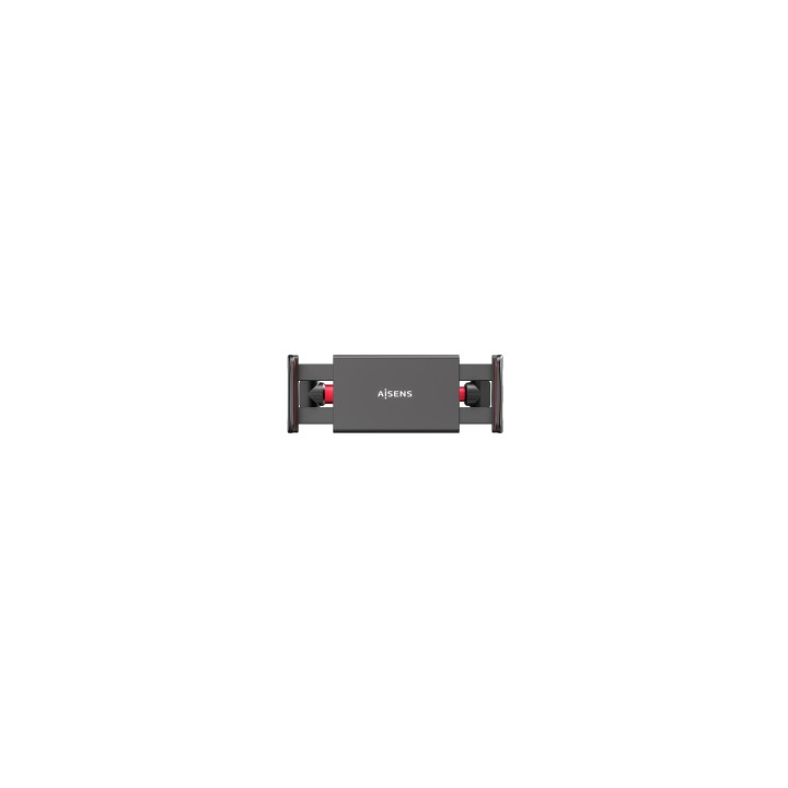 Aisens Soporte para reposacabeza de coche ajustable para smartphone/tablet Negro, Rojo