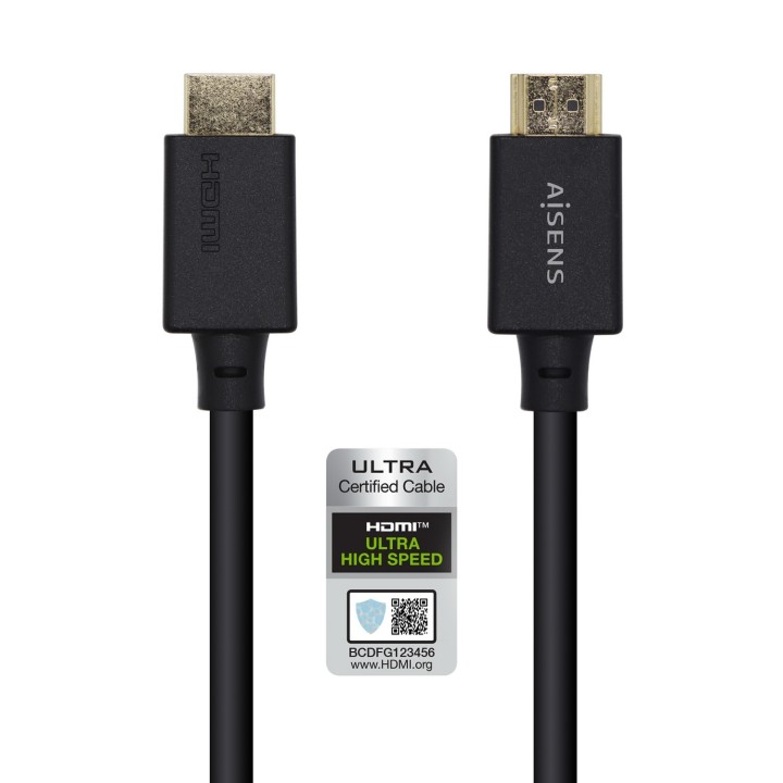 Aisens Cable audio video Hdmi tipo a estandar macho a macho 1m negro
