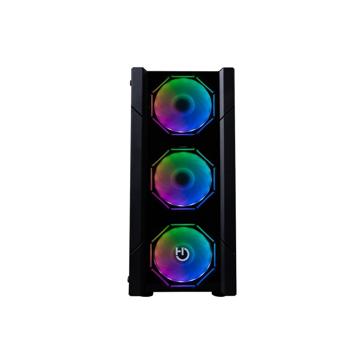Hiditec V30 ARGB caja semitorre gaming spcc vidrio templado negro