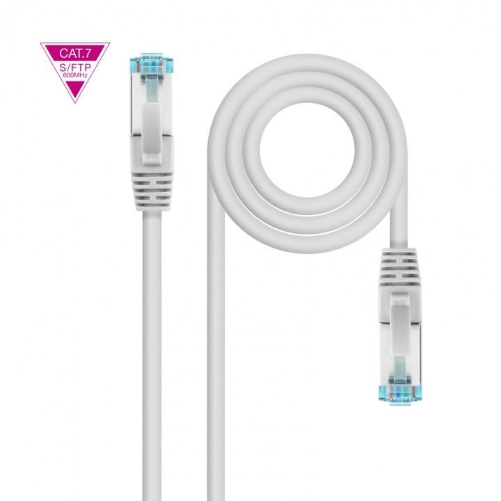 Nanocable Latiguillo de red rj45 Cat7 SF/UTP 0.3m gris