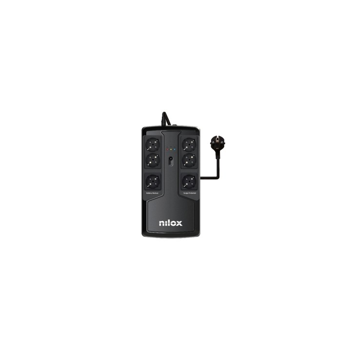Nilox UPS OFFICE PREMIUM LINE INTERACTIVE 850 VA Negro