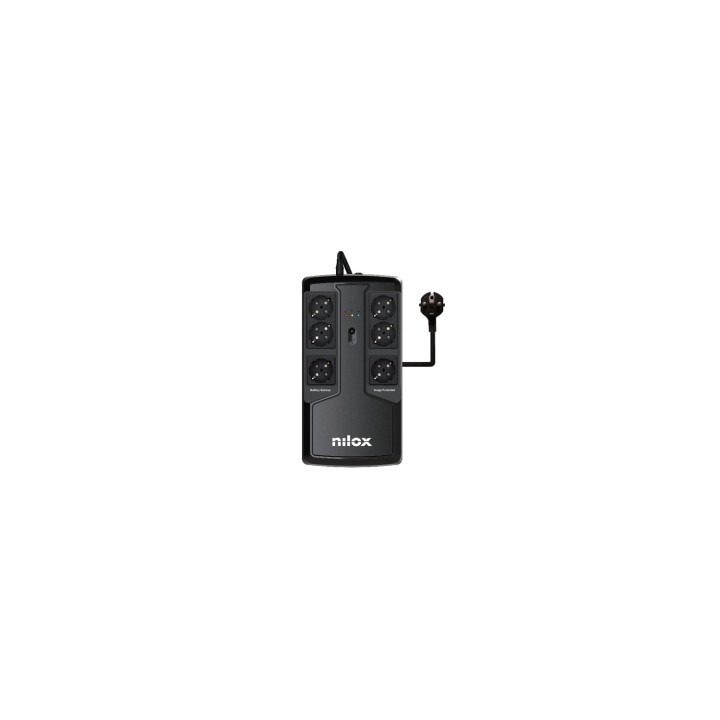 Nilox UPS OFFICE PREMIUM LINE INTERACTIVE 850 VA Negro