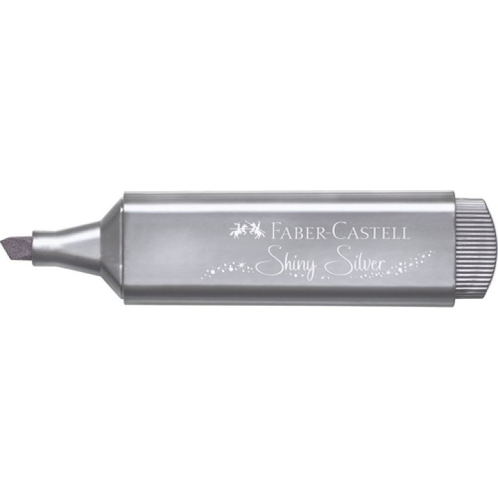 Faber Castell textliner 46 Caja de marcadores fluorescentes plata metalico