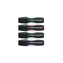 STABILO GREEN BOSS Pastel marcador 4 pieza(s) Punta de cincel Lila, Menta, Rosa, Turquesa