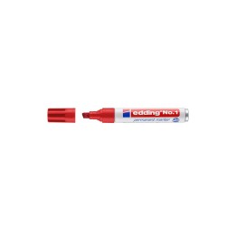 Edding No.1 marcador permanente Punta de cincel Rojo