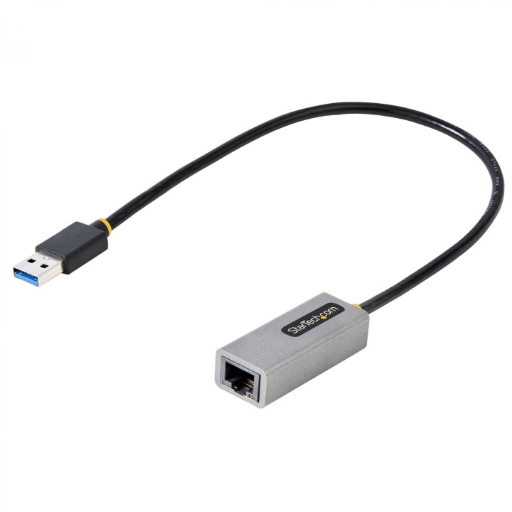 StarTech.com Adaptador USB a Ethernet, USB 3.0 a Ethernet Gigabit de 10/100/1000 para Portátiles, con Cable Incorporado de
