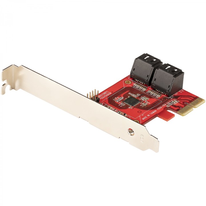 StarTech.com Tarjeta PCIe Controladora SATA de 4 Puertos - Tarjeta de Expansión PCI Express SATA - 6Gbps - Perfil Bajo/Completo