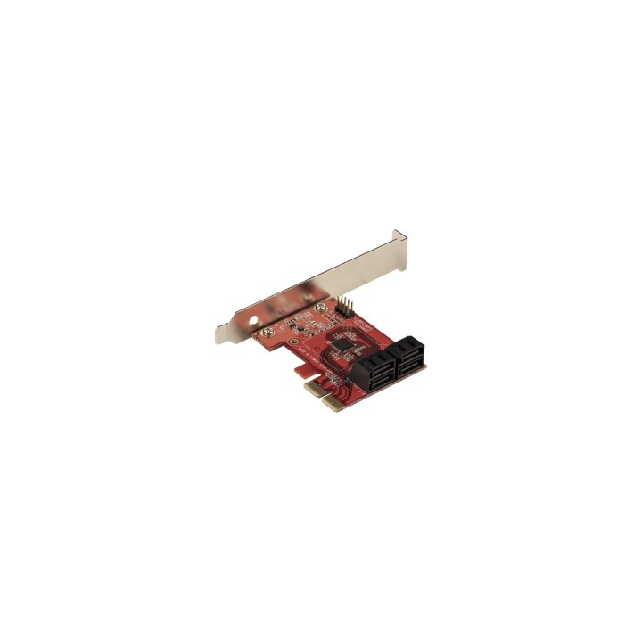 StarTech.com Tarjeta PCIe Controladora SATA de 4 Puertos - Tarjeta de Expansión PCI Express SATA - 6Gbps - Perfil Bajo/Completo