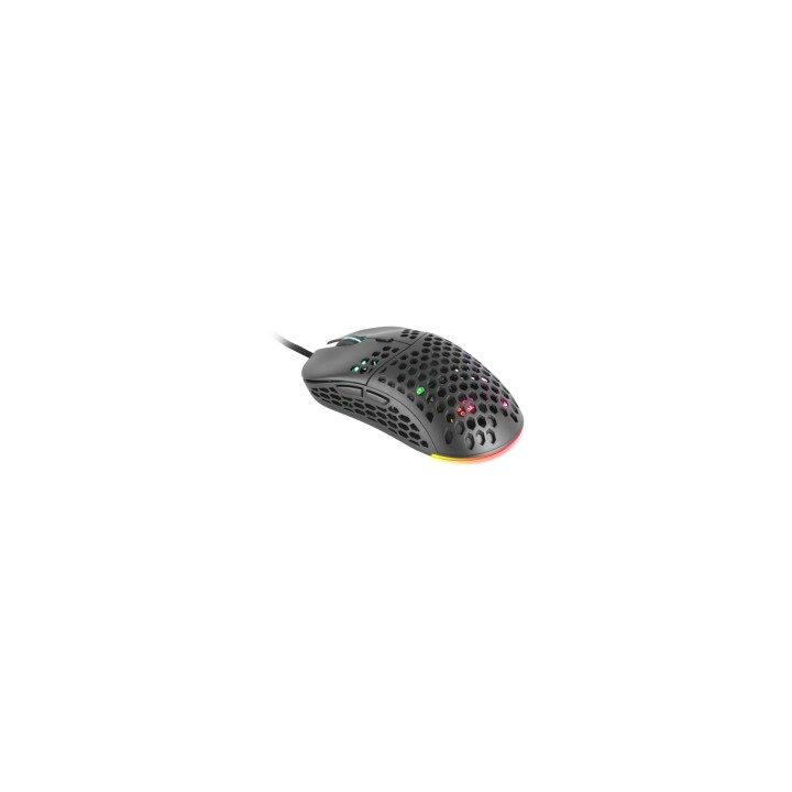 Mars Gaming MM55 Negro Ratón Gaming RGB Chroma Ultra-ligero 55g 12800 DPI