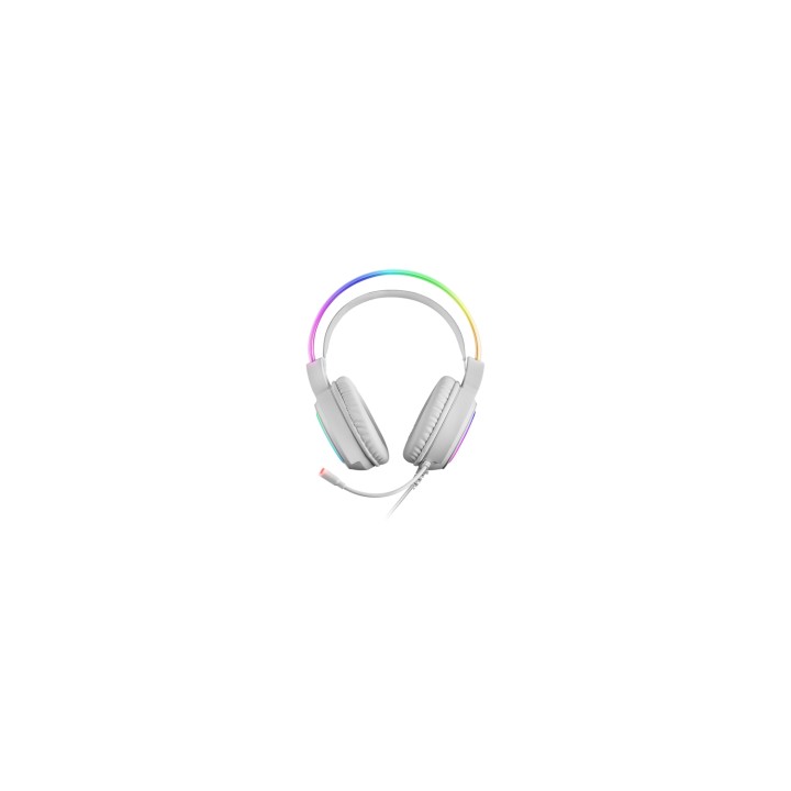 Mars Gaming Auriculares Diadema Chroma RGB Flow Micrófono Sonido Espacial Blanco