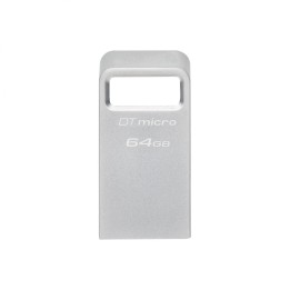Kingston Technology DataTraveler Micro unidad flash USB 64 GB USB tipo A 3.2 Gen 1 (3.1 Gen 1) Plata