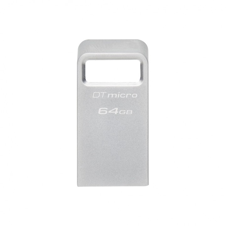 Kingston Technology DataTraveler Micro unidad flash USB 64 GB USB tipo A 3.2 Gen 1 (3.1 Gen 1) Plata