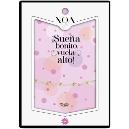 Pulsera Aviones Papel acero dorado - Sueña Bonito, Vuela Alto