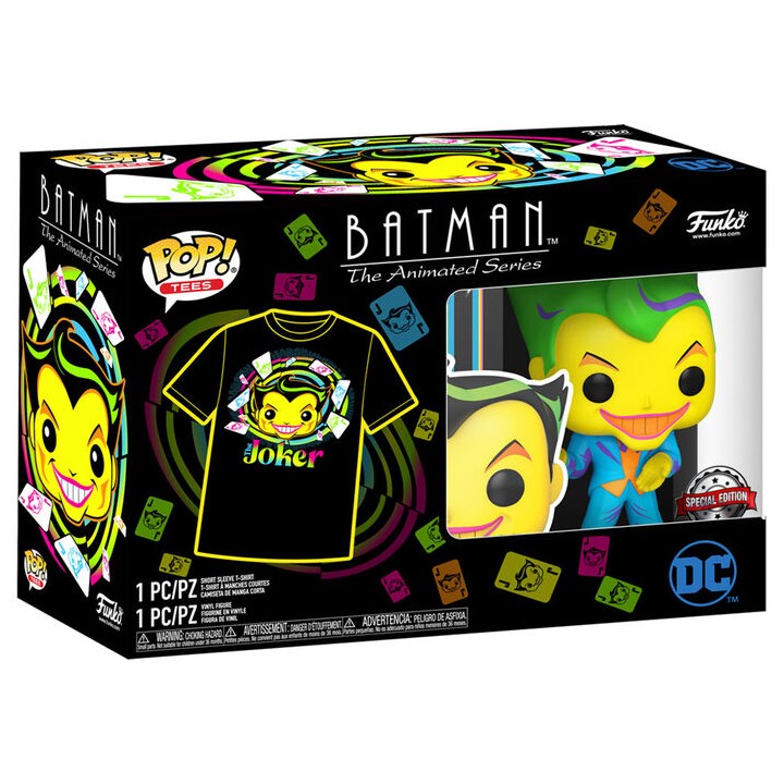 Set figura POP & Tee DC Comics Batman Joker Exclusive