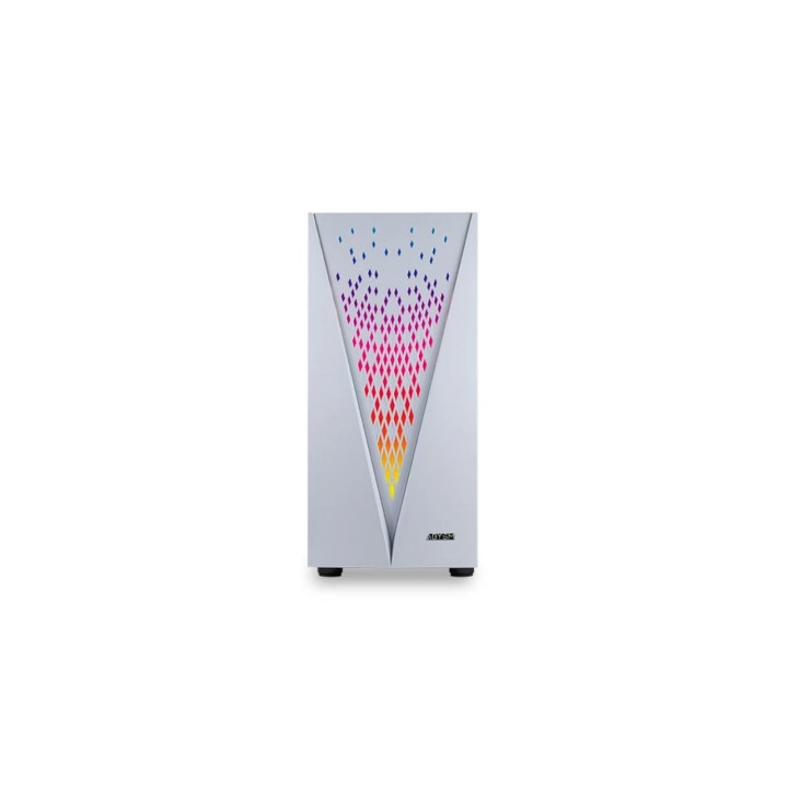 Abysm Gaming Danube Kolpa ARGB Caja PC ATX Cristal Templado USB 3.0 Blanco
