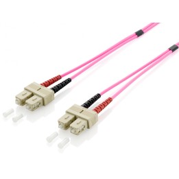 Equip 255522 cable de fibra optica 2 m SC OM4 Violeta