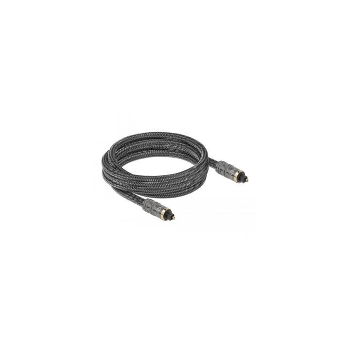 DeLOCK 86985 cable de audio 3 m TOSLINK Antracita