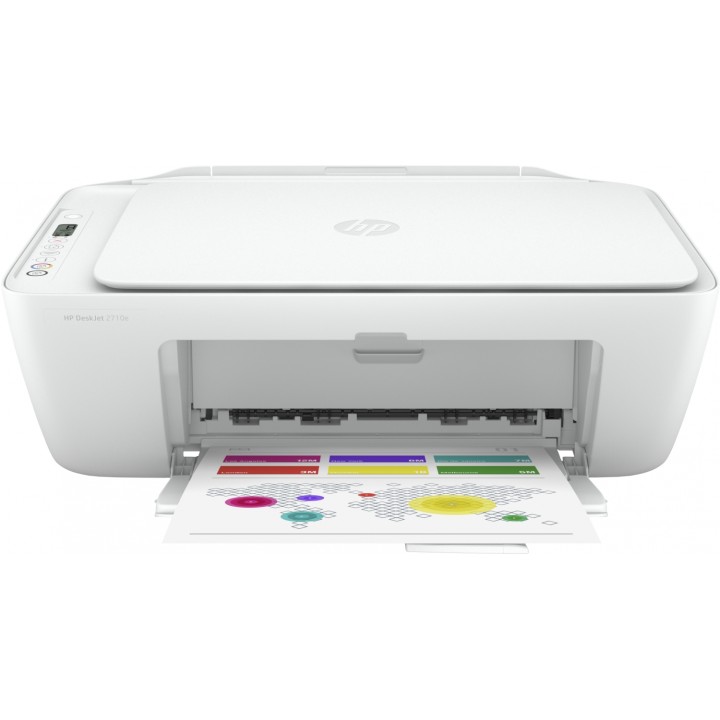 HP DeskJet Impresora multifunción 2710e, Color, Impresora para Hogar, Impresión, copia, escáner, Conexión inalámbrica;