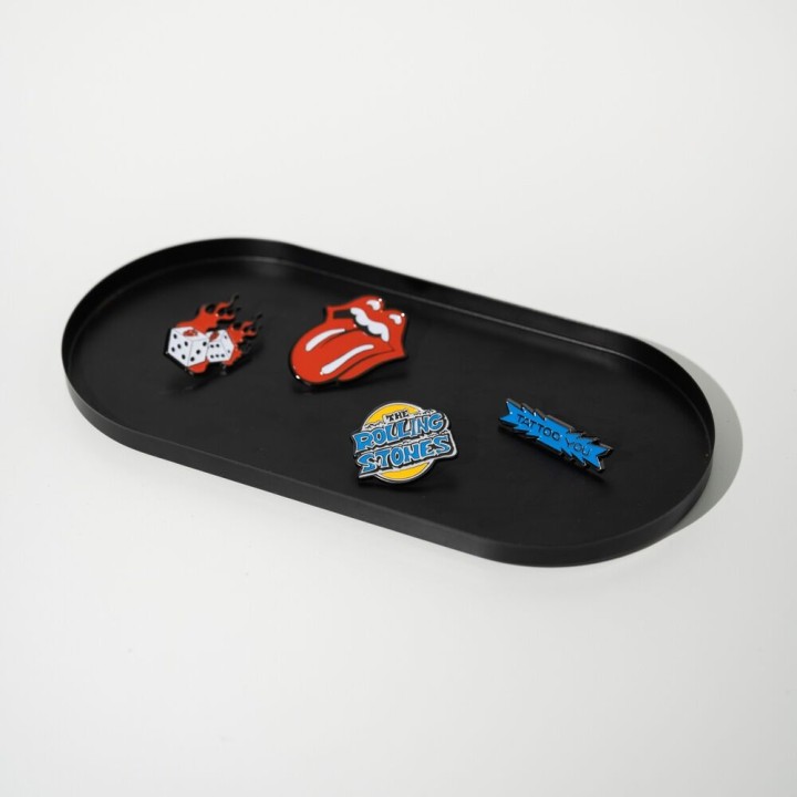 Blister set 4 pins Rolling Stones