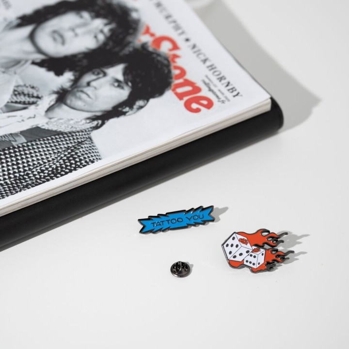 Blister set 4 pins Rolling Stones
