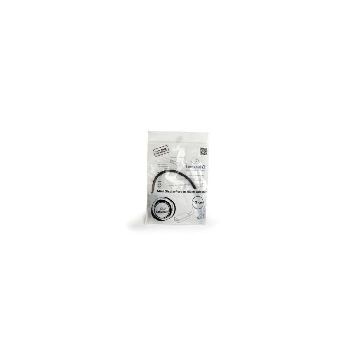 Gembird A-mDPM-HDMIF4K-01 0,15 m Mini DisplayPort HDMI Negro