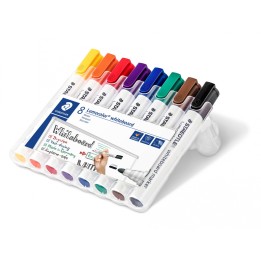 Staedtler Lumocolor 351 WP8 marcador permanente Punta redonda Negro, Azul, Marrón, Verde, Naranja, Rojo, Violeta, Amarillo 8