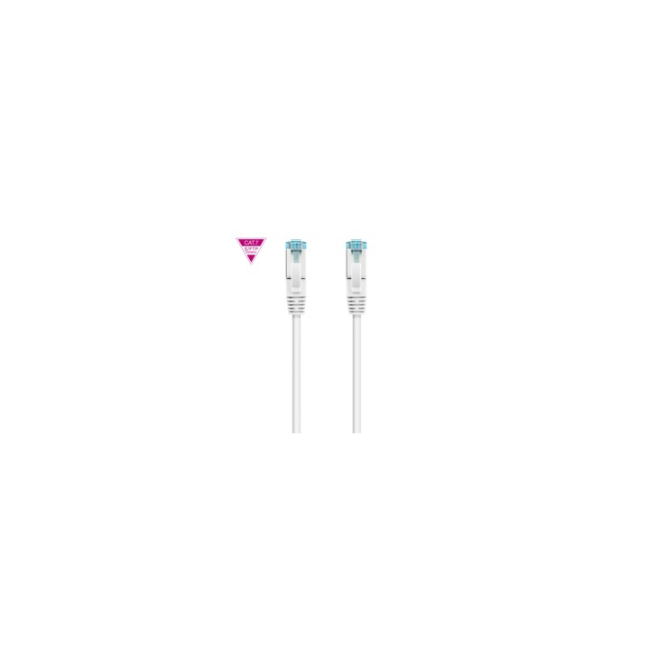 Nanocable Cable de Red Cat.7 600MHZ LSZH SFTP PIMF AWG26, Blanco, 30 cm