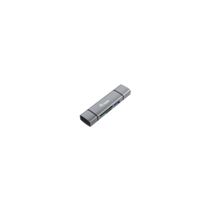 Equip 245460 lector de tarjeta USB 3.2 Gen 1 (3.1 Gen 1) Type-A/Type-C Gris