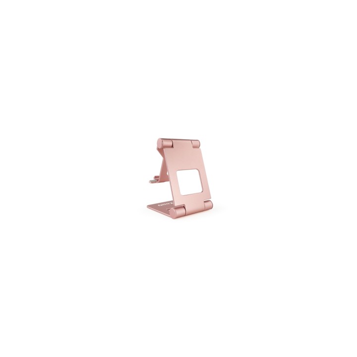 TooQ Soporte de sobremesa ajustable para teléfono / tablet hasta 10P Rosa Velvet