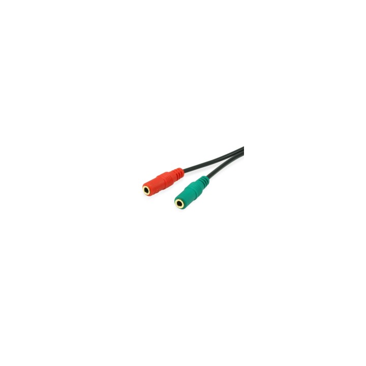 Equip 147943 cable de audio 1,5 m 2 x 3.5mm 3,5mm Negro