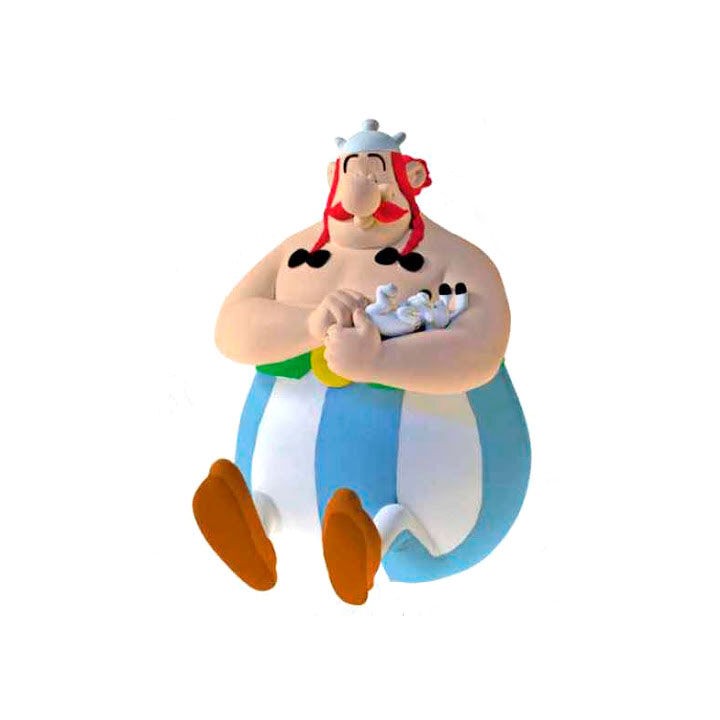 Figura hucha Obelix Sentado Asterix El Galo 17cm