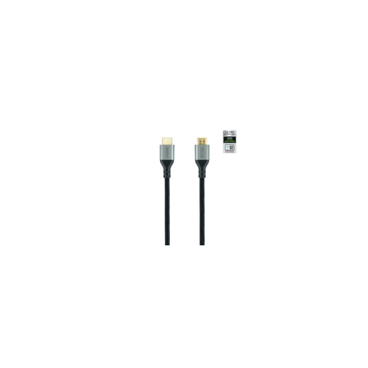 Nanocable Cable HDMI 2.1 Certificado ULTRA HIGH SPEED A/M-A/M, Negro, 2 m